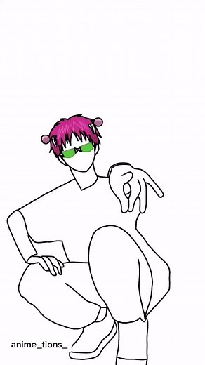 Saiki Reacts to Satou's Average Actions | Anime Animation