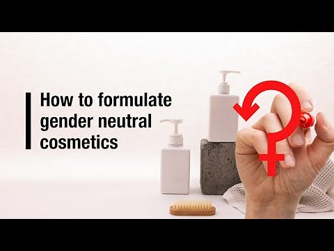 Formulating gender neutral cosmetics