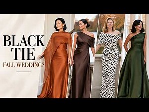 Fall Wedding Guest Black Tie Attire | What to Wear