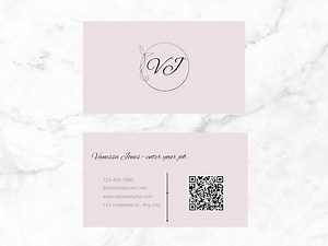 Elegante Visitenkarte Vorlage mit QR-Code, bearbeitbarem Canva Design (Instant Download) - Etsy.de
