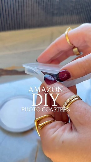 32K views · 194 reactions | DIY photo coasters! Comment LIST PLEASE for all of the supplies I used from Amazon! These resin DIY coasters are so neat! I love them for my house because it reminds us of all the wonderful memories we’ve had as a family, but this would also be an amazing Christmas gift! | The Broadmoor House | Facebook