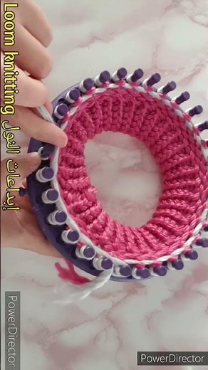 Circular loom knitting yarn #shorts #knitting #crochet