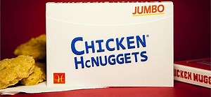 Chicken Nuggets Jumbo Playing Cards (Red)