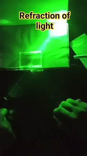 #“Refraction of Light 🔦 | Laser through Rectangular Glass Slab | Physics Experiment”