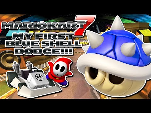 Mario Kart 7 - My First Blue Shell Dodge!!