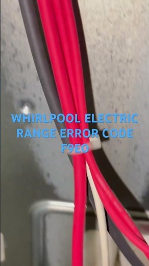 Whirlpool code F9E0 electric range how to fix it over used heated the wire and burn easy fix