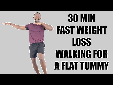 30 Minute FAST WEIGHT LOSS Walking Workout for A Flat Tummy