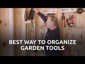 Best Way to Organize Garden Tools in Your Shed or Garage | Simple Vertical Tool Rack Solution