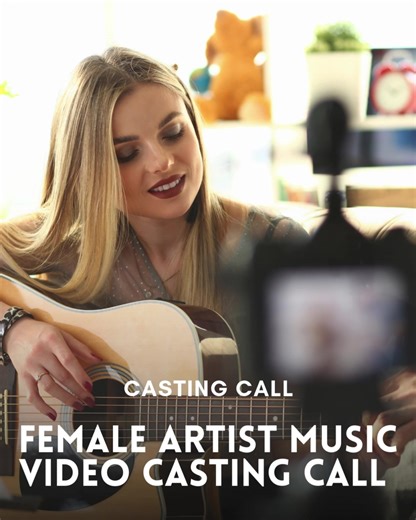 📣 Casting Call: Female Artist — MUSIC VIDEO CASTING CALL! 🎶🎬✨ A music video production is now casting a female artist for an upcoming shoot. This is a great opportunity for musicians and performers to be featured on camera and bring their artistry, emotion, and presence to a visual project centered around music and storytelling. 🎭 Open to: Female artists & musicians 🎥 Project: Music video 📸 Experience: All levels welcome Tag an artist who should apply! 👇🎸🔥 💡 How to apply? Check the bio