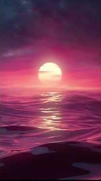 PURPLE OCEAN SUNSET WALLPAPER - Creative Visuals - 4K