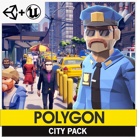 POLYGON | City Pack Game Assets | Synty™ Official Store