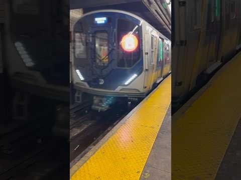 Newly released R211 train on the B line in New York City