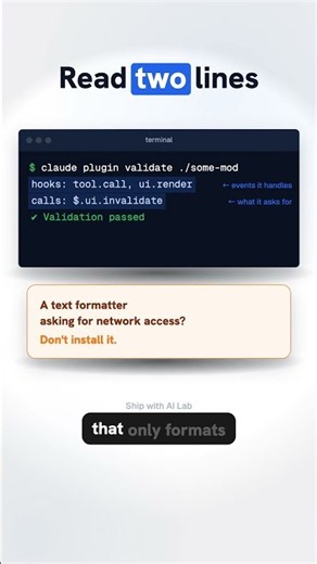 Check a Claude Code mod before you install it #Shorts
