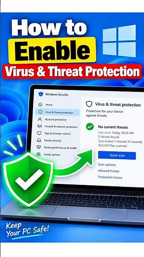 How to Enable Virus & Threat Protection