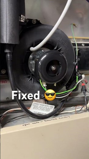 Before and after replacing furnace draft inducer motor