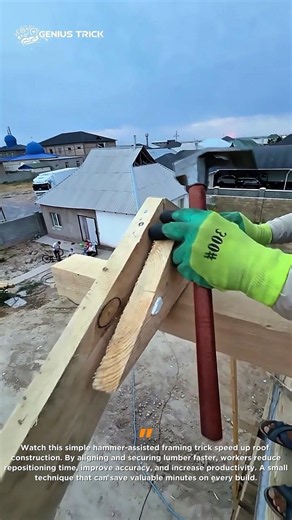 Hammer Trick Saves Hours #ConstructionHacks #ToolTips #Woodworking