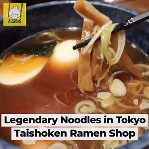 LEGENDARY Ramen Noodles in Tokyo Japan: Taishoken Ramen Shop | Strictly Dumpling