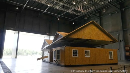 This lab is testing whether your house can stand up to a hurricane