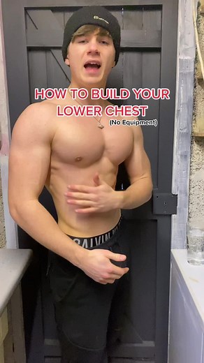 How to Build Lower Chest with No Equipment | JDaverFit