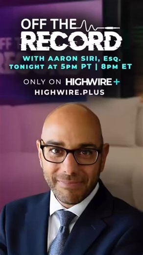HighWire+ on Instagram: "💥 NEW Off The Record!! ICAN lead attorney Aaron Siri, Esq. joins Del to break down the shocking failures of U.S. health agencies - from ignored death reports in VAERS to critical questions surrounding the CDC’s newly appointed ACIP panel. PLUS: Why states may start mandating monoclonal antibodies for kids - even though they’re not vaccines. This is legal analysis you won’t hear anywhere else. 🎥 Watch now at highwire.plus - Link in Bio! #AaronSiri #Vaccine