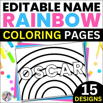 Colors of the Rainbow Coloring Sheet First Day of Happy Spring Break Pages