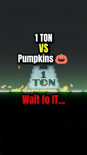 How many pumpkins to stop 1 ton? 🎃 #physics #simulation #shorts