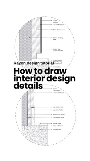 Rayon.design | Learn how to draw interior design details from our YouTube tutorial. 👉🏻Comment 'Tutorial' to get the link to the full video.... | Instagram