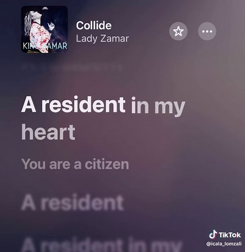 Collide by Lady Zamar - Full Lyrics