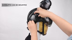 Forestry Helmet with Face Shield and Ear Muffs,LOHASPRO Safety Helmet Chainsaw Forestry Garden Tree Cutting Logging Wood Chopping Work Arborist Climbing Hard Hat