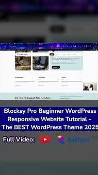 Create a Beautiful Website in Minutes with Blocksy Pro! (No Coding)