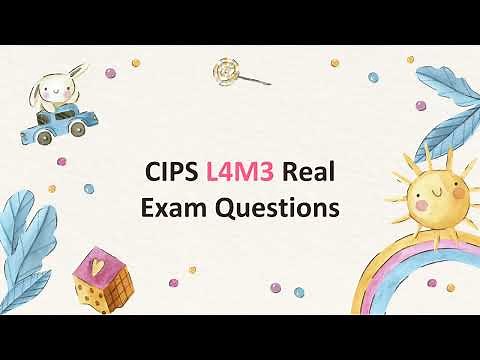 CIPS L4M3 Real Exam Questions