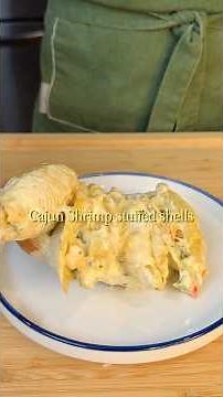 Creamy Cheesy Cajun Shrimp Stuffed Shells #cookingvideo #recipe #easyrecipe