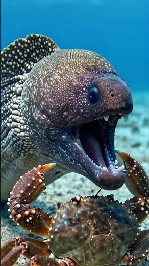 Zebra moray eels are surprisingly friendly towards Humans