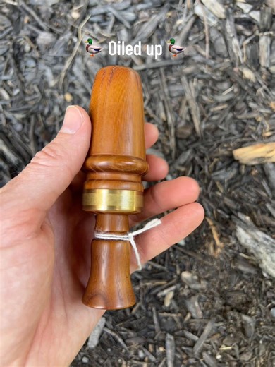 Oil finish hedge duck call. Carefully handcrafted in the USA 🇺🇸