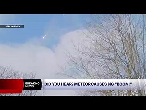 NASA confirms meteor caused loud boom across Northeast Ohio
