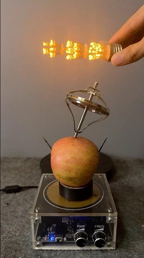Tesla Coil Power #experiment #teslacoil #shorts