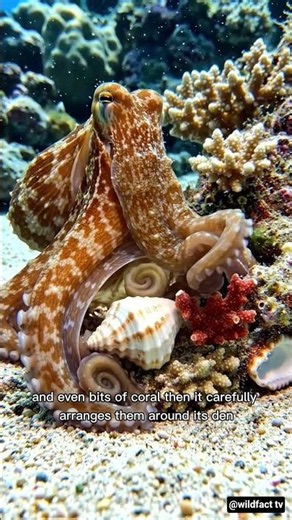 The Octopus That Builds Its Own House 😳
