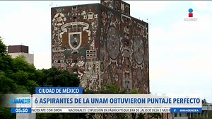 La #UNAM informó que seis alumnos de nuevo ingreso obtuvieron el puntaje perfecto en el examen de licenciatura. | Imagen Televisión