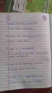 1) What does CPU stand for?   (B) Central Processing2) What... | Filo