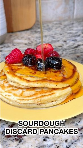The Fluffiest Sourdough Discard Pancakes 🥞 (Small Batch Recipe)