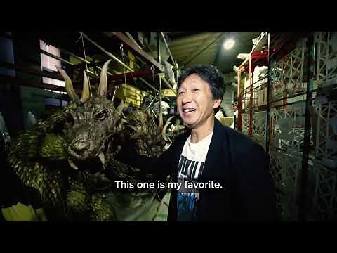 13News gets a behind-the-scenes look at the Tokyo warehouse storing Godzilla memorabilia