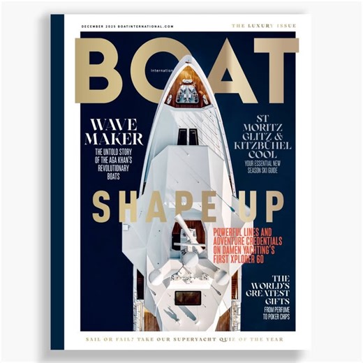 The December issue of BOAT International is available now... This month we explore British superyacht innovators making global waves, meet the owner behind "After You" as he prepares for new adventures, and discover how the Aga Khan's passion created trailblazing yacht designs. We also showcase luxury gifts inspired by yachting destinations, reveal Cantiere delle Marche's creative one-off Tremenda, and explore why glamorous St Moritz is evolving with grace. Plus, test your 2025 yachting knowledg