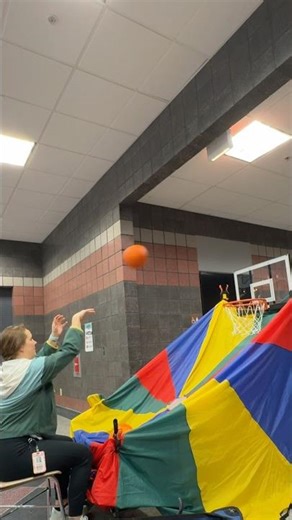 DIY Arcade Style Basketball Hoop in Adapted PE #adaptedpe #shorts