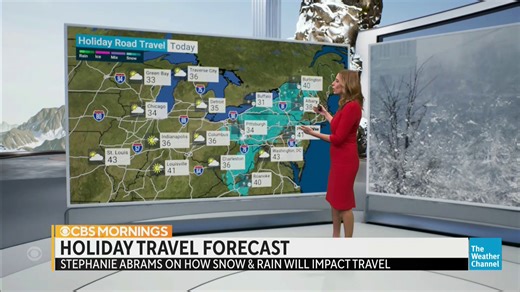 Wind gusts are slowing down and travel conditions are improving in the Northeast — but messy weather and delays are expected on the West Coast. The Weather Channel's Stephanie Abrams breaks down what to expect. https://cbsn.ws/480yJEo | CBS Mornings