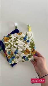 🌺 How to sew a simple pot holder ? #sewing #diy #shorts #potholder #sewingtips #trendingshorts