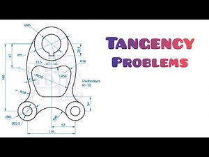 Tangency problems in/ TECHNICAL DRAWING / ENGINEERING DRAWING