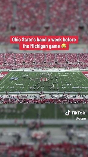 The #rivalry never stops 😅 (via @The Ohio State University, @Ohio State Marching Band) #ohiostate #michigan #thegame #cfb