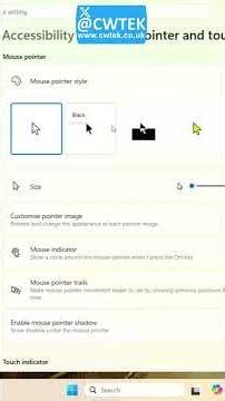 How To Make Your Mouse Pointer 100% Easier to See in Windows 11? #windows11 #windows #tech