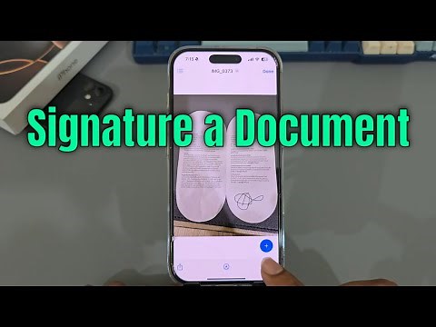 iPhone 16/16 Plus/16 Pro/Max: How to sign a document | add a signature on iPhone