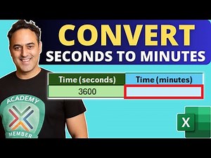 How to Quickly Convert 3600 Seconds to Minutes in Excel